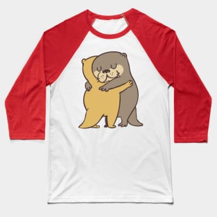 Otter Hugs Baseball T-Shirt